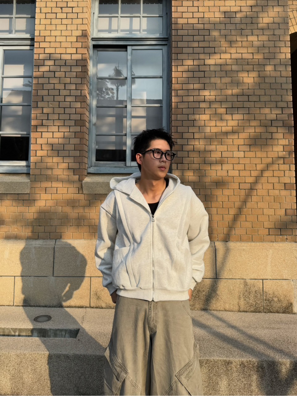 高質感 解構剪裁 重磅連帽外套