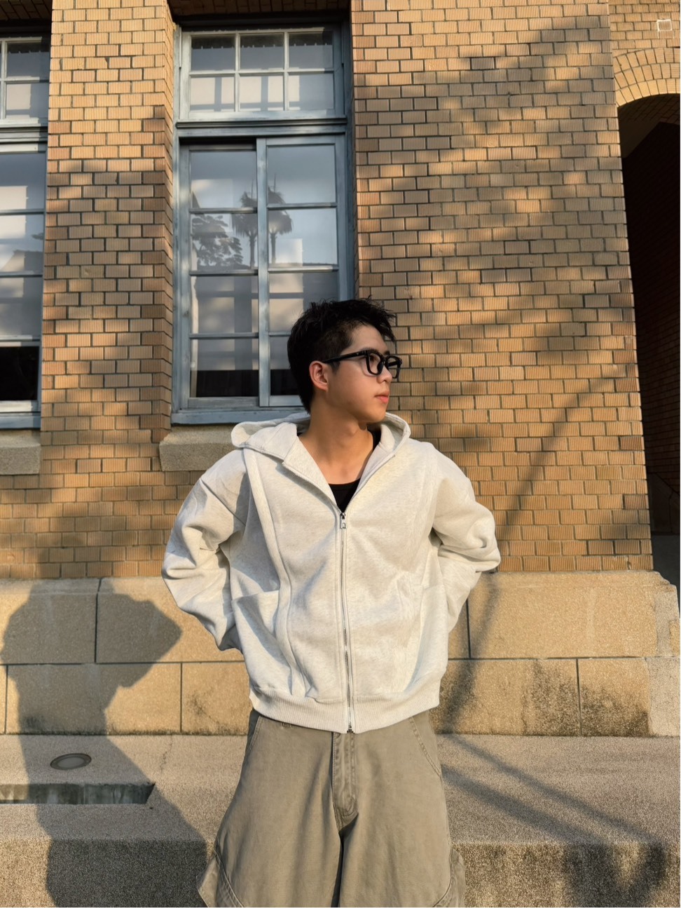 高質感 解構剪裁 重磅連帽外套