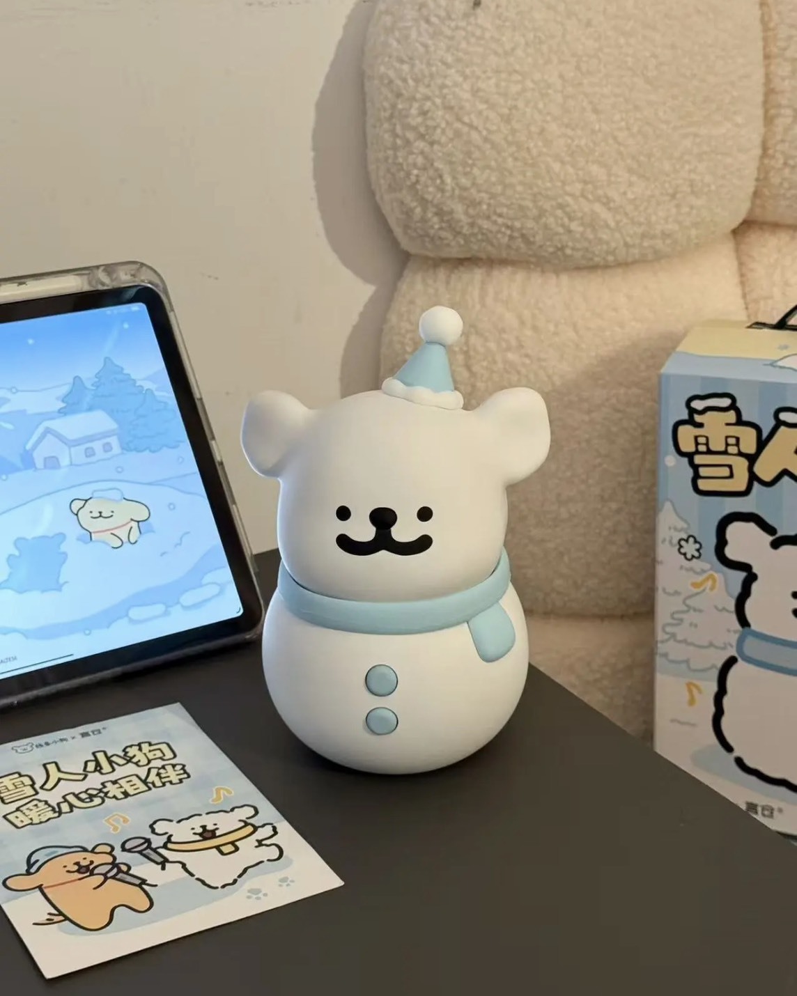 iSNEAKERS | 線條小狗 Maltese 雪人藍芽音響 禮盒