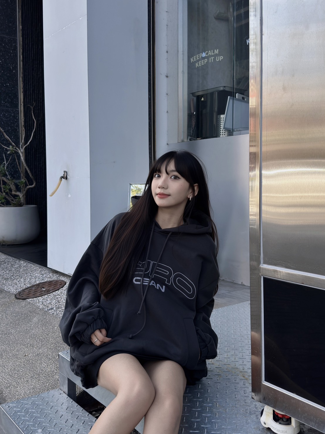 Aurocean 復古撞色刺繡帽T