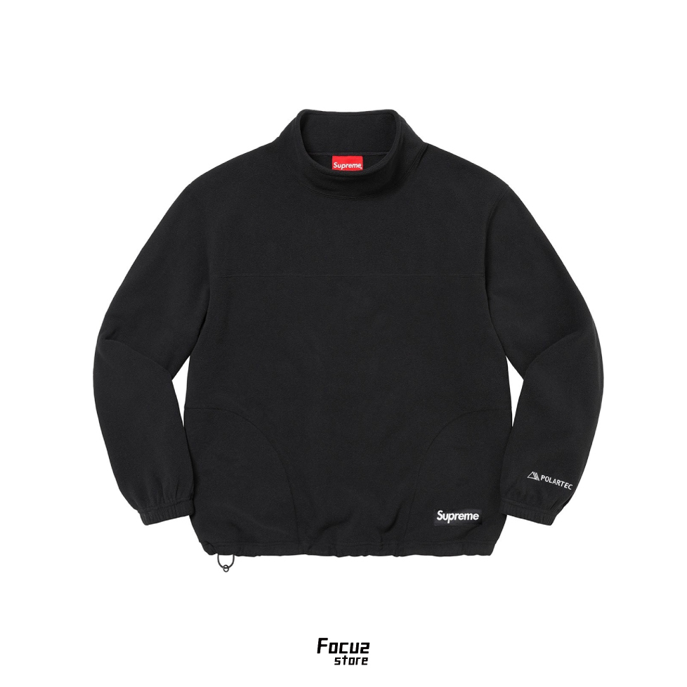 【Focus Store】預購 Supreme x Polartec Mock Neck Pullover 高領衛衣 黑色