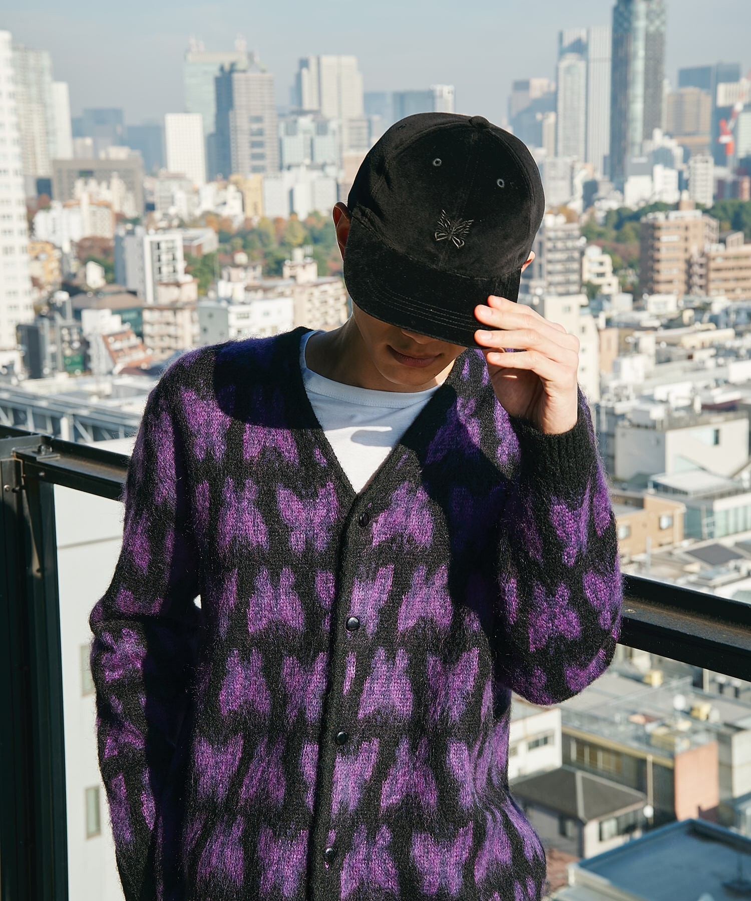 NEEDLES 全黑絲絨老帽