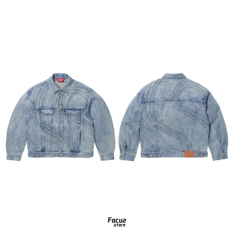 【Focus Store】現貨秒發 Supreme S Logo Denim Trucker Jacket 'Teal' 丹寧牛仔 藍色 外套 夾克