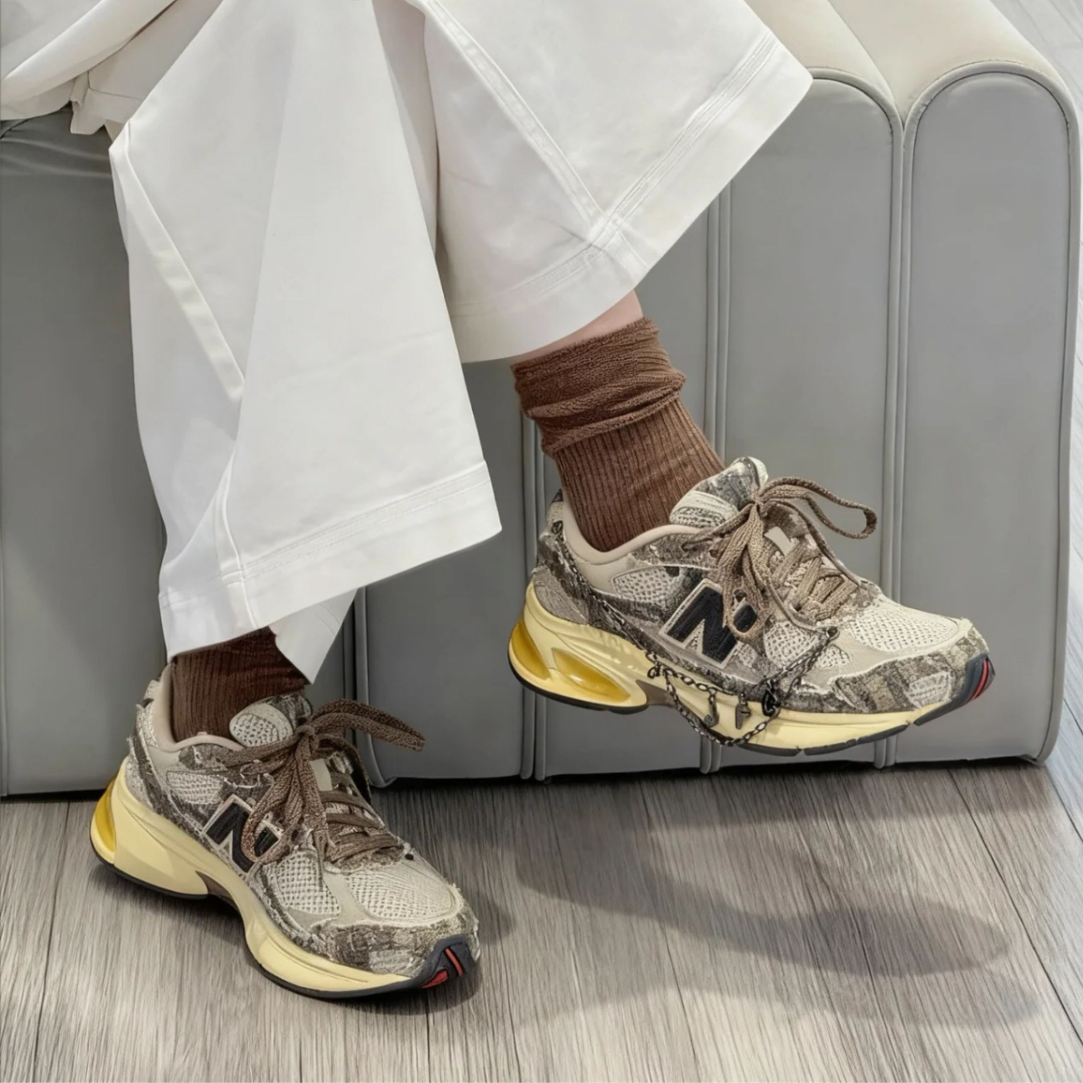 NICEDAY 代購 Joe Freshgoods X New Balance 2010 聯名 蛇紋 工裝 石紋 復古 奶油底 U2010JG1