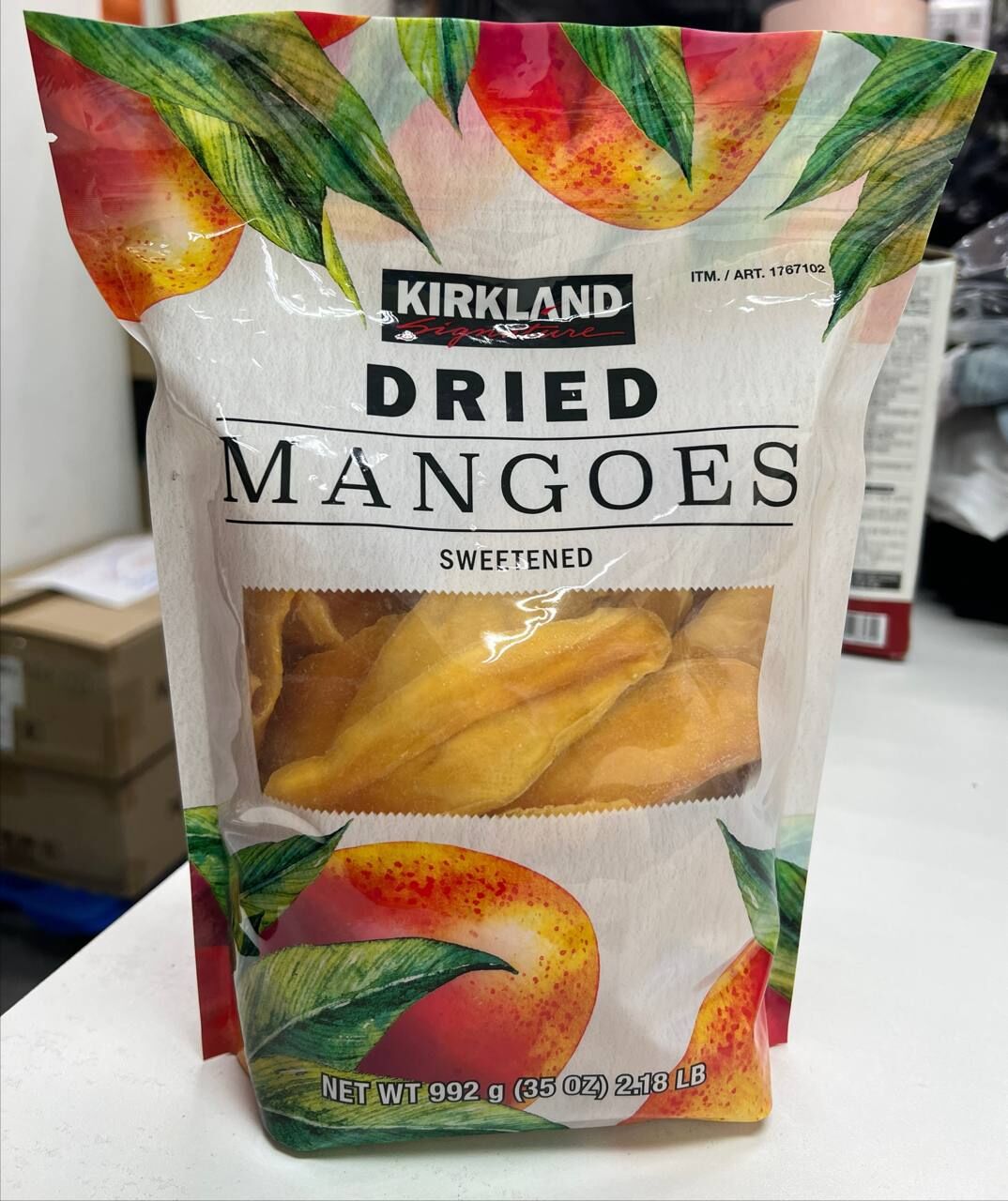 [S] CW KIRKLAND SIGNATURE DRIED MANGOES SWEETENED, 196633939791 (SZZ853)