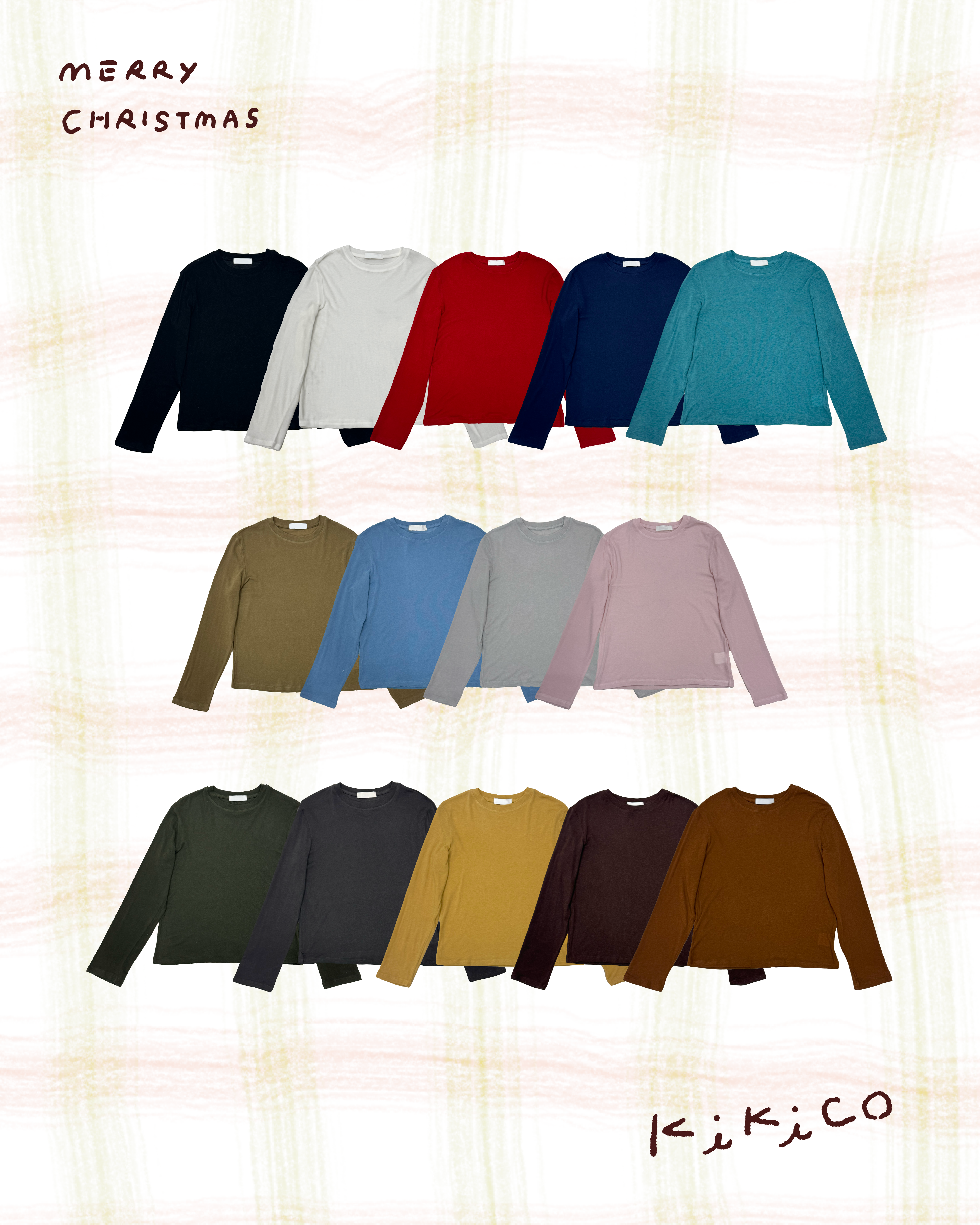 必買！天絲羊毛多色薄打底上衣