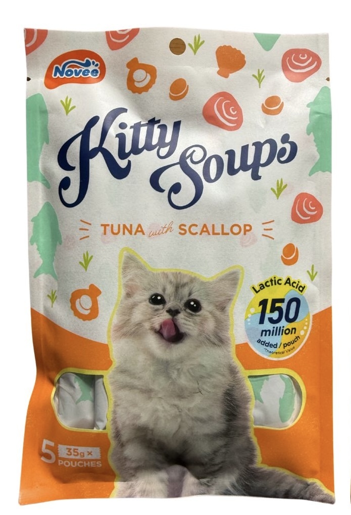 泰國Novee Kitty Soups 貓咪湯品零食 - 吞拿魚配扇貝味