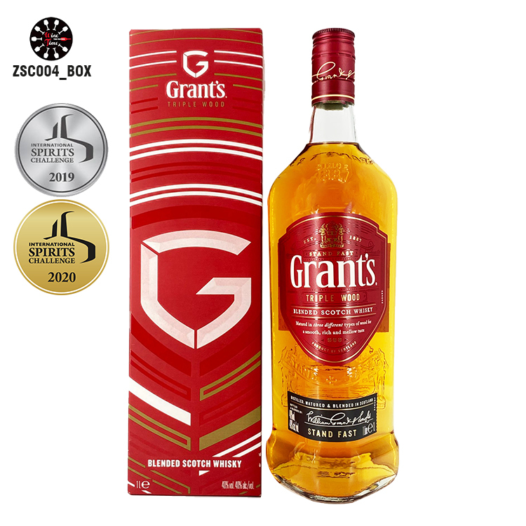 Grant's Triple Wood Whisky 格蘭家族三桶威士忌 (紅色禮盒) 1000ml