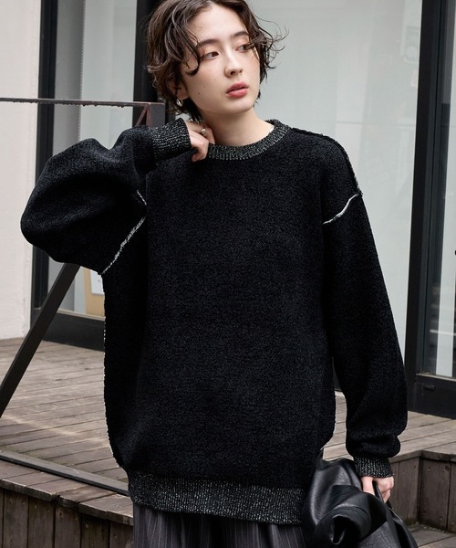 日本 mono-mart Mohair Crewneck Knit [kn1060]