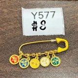 [S] GEMZ & CO CTK WU LU CAI SHEN CHARM SAFETY PIN, Y577 (Y577)
