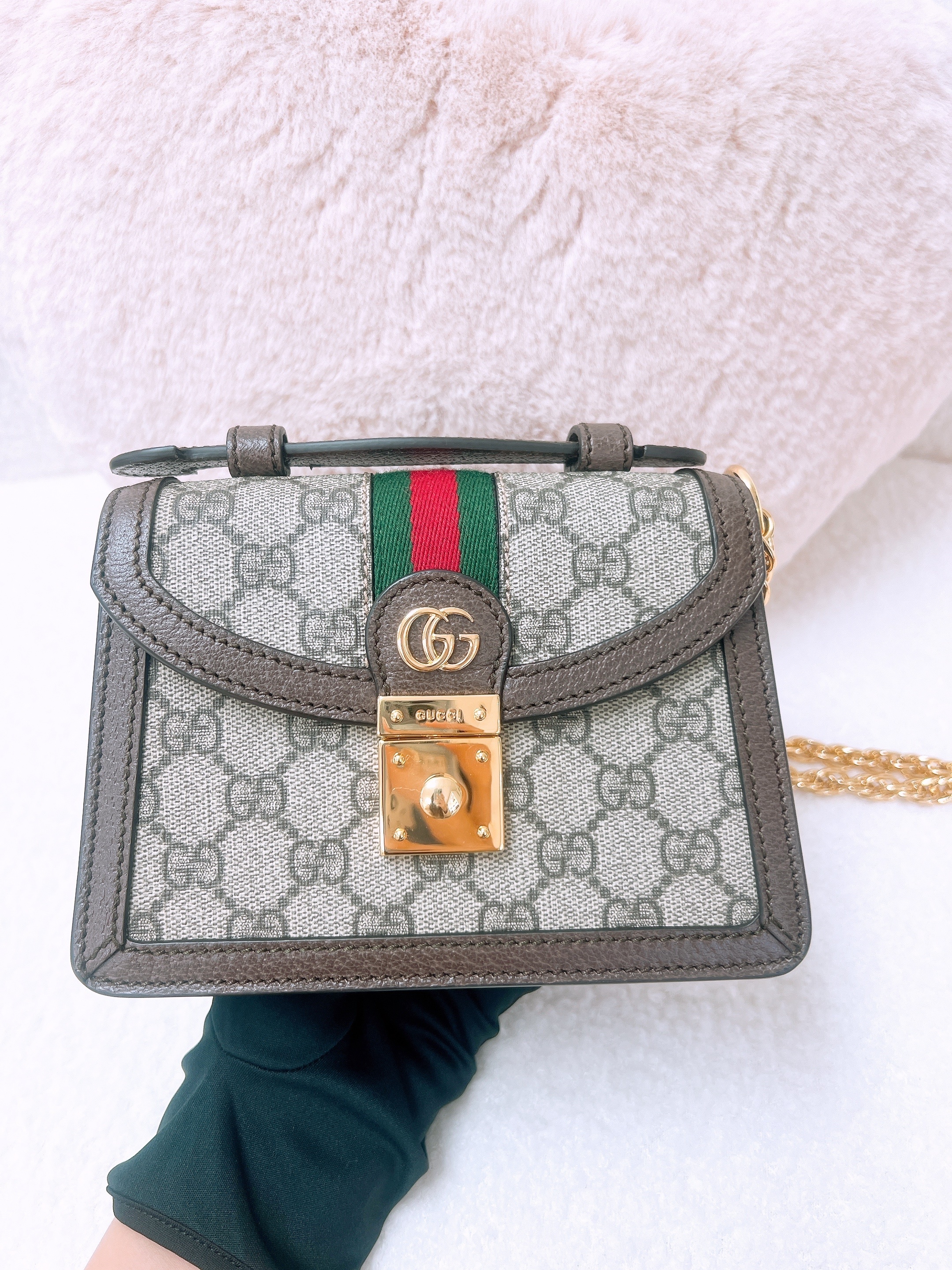 Gucci ophidia handle mini brown