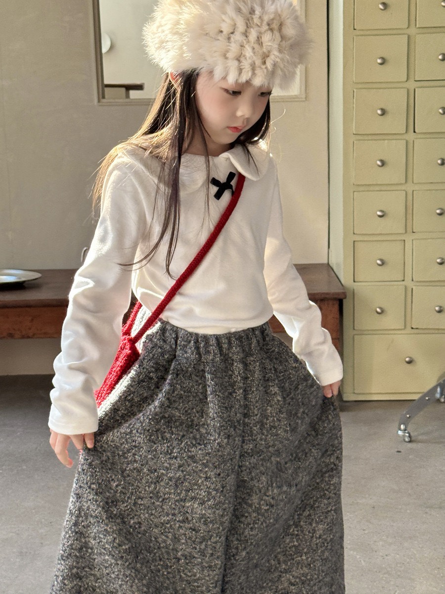 學院風澳絨娃娃領上衣