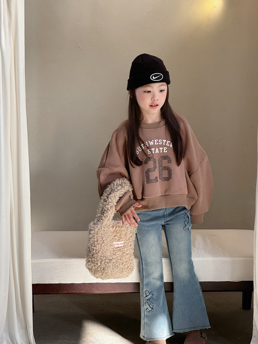 復古美式短板加絨上衣