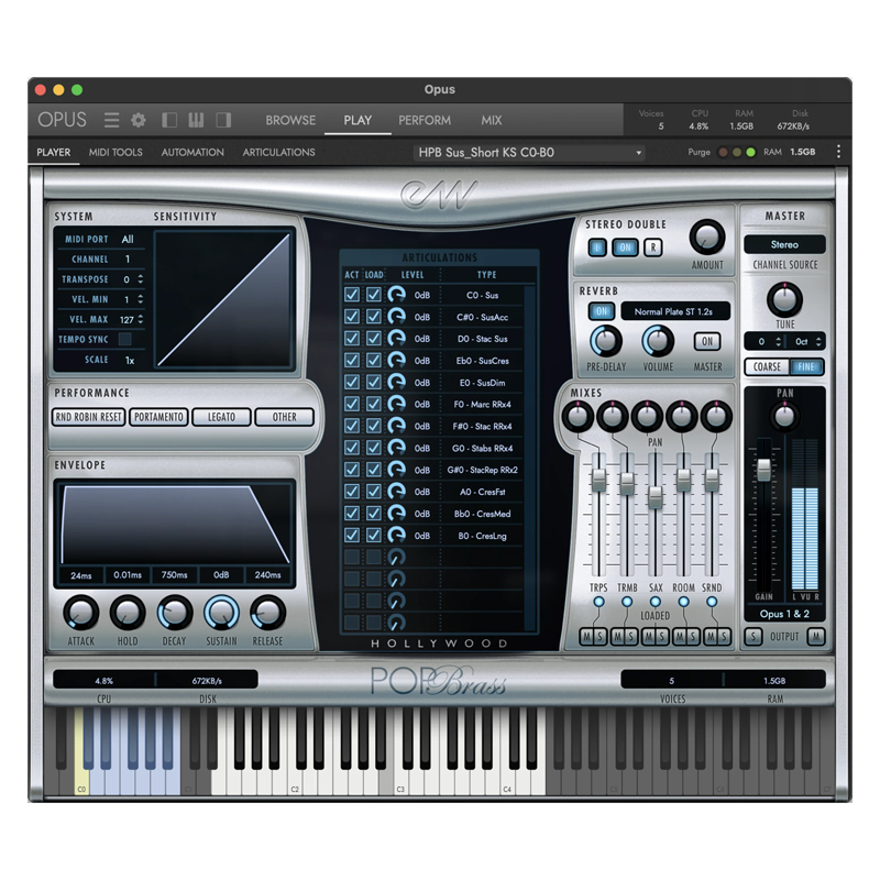 EastWest Hollywood Pop Brass｜拉丁銅管音源插件