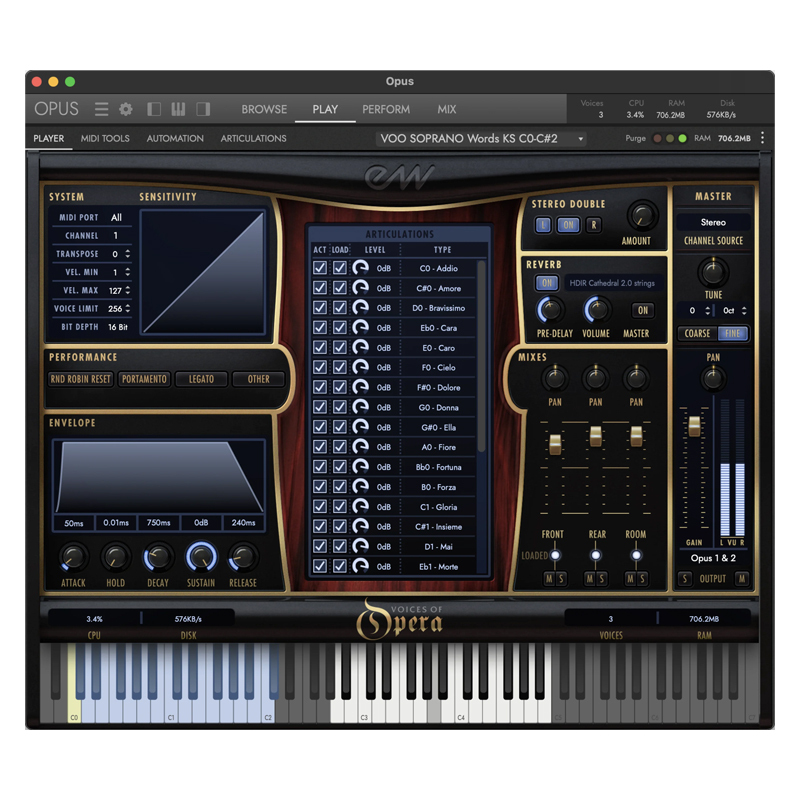 EastWest Voices of Opera｜歌劇人聲音源插件