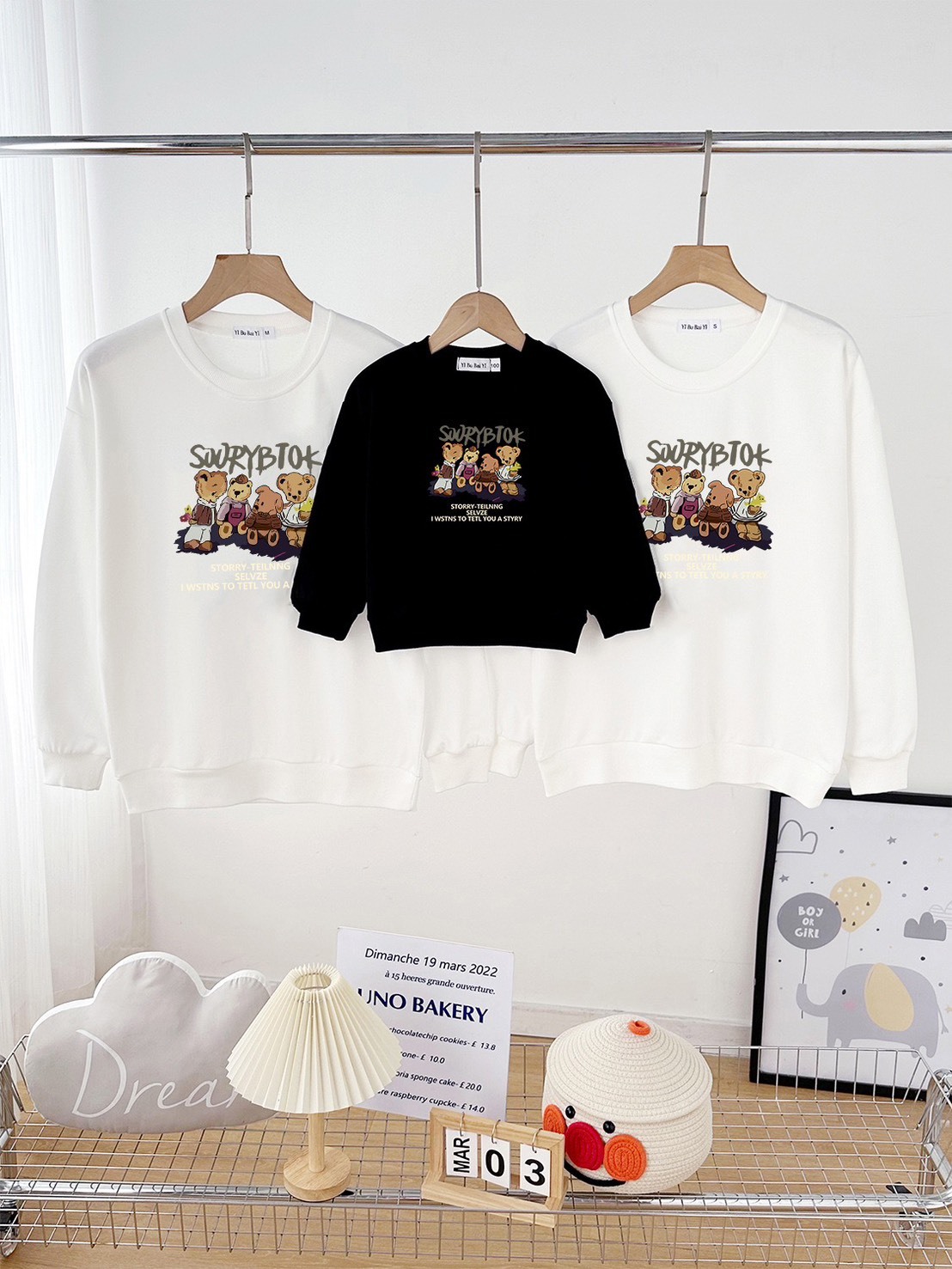 可愛小熊一家上衣｜大人