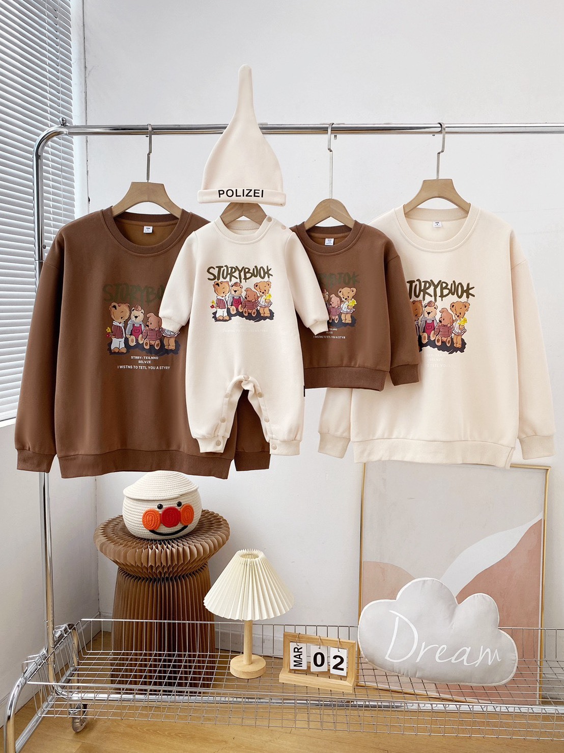 可愛小熊一家上衣｜大人