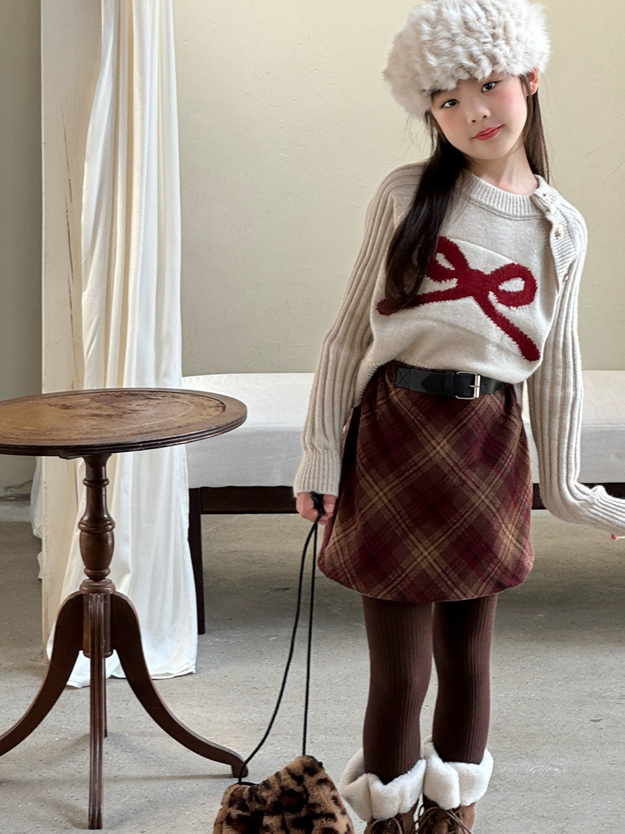 設計感蝴蝶結軟糯短款上衣