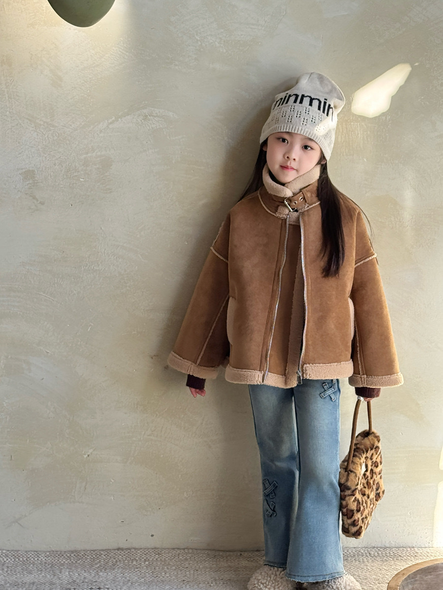 冬季保暖麂皮機車外套