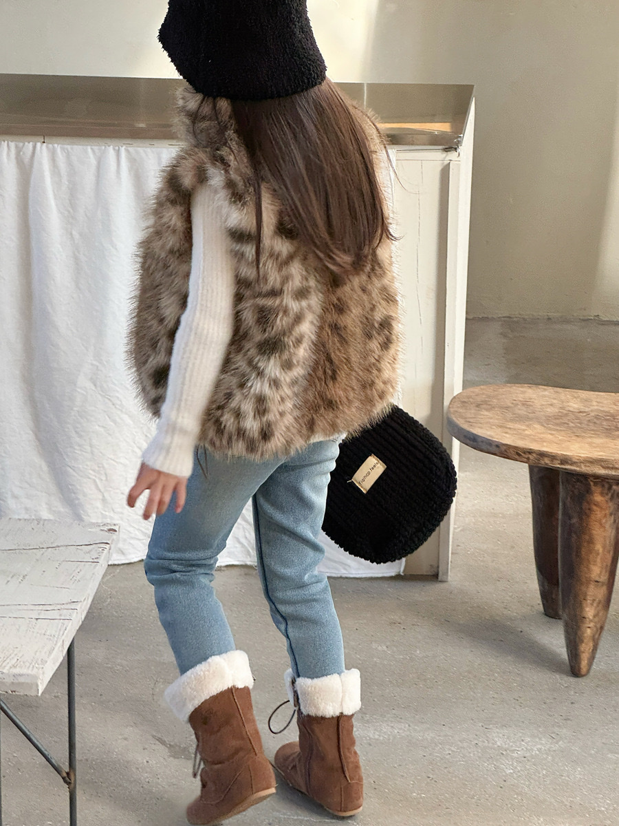 俏皮漸變色雪豹背心