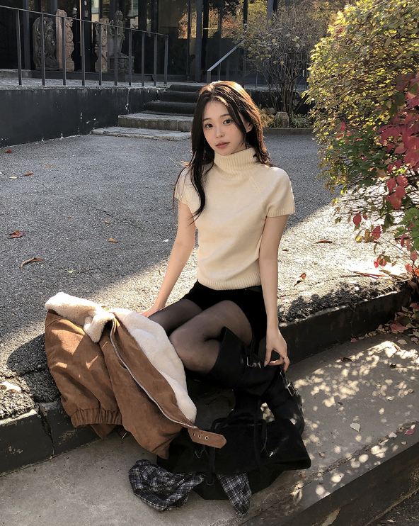 秋冬預訂｜【年末造型】Forever Soft Polar 短袖針織衫