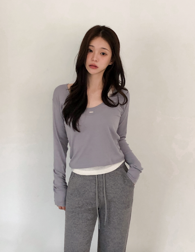 秋冬預訂｜疊穿吊墜長袖T 恤