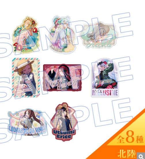 [代購][預訂] FGO “OVER THE SAME SKY" 貼紙 SET（北陸／8種入り）