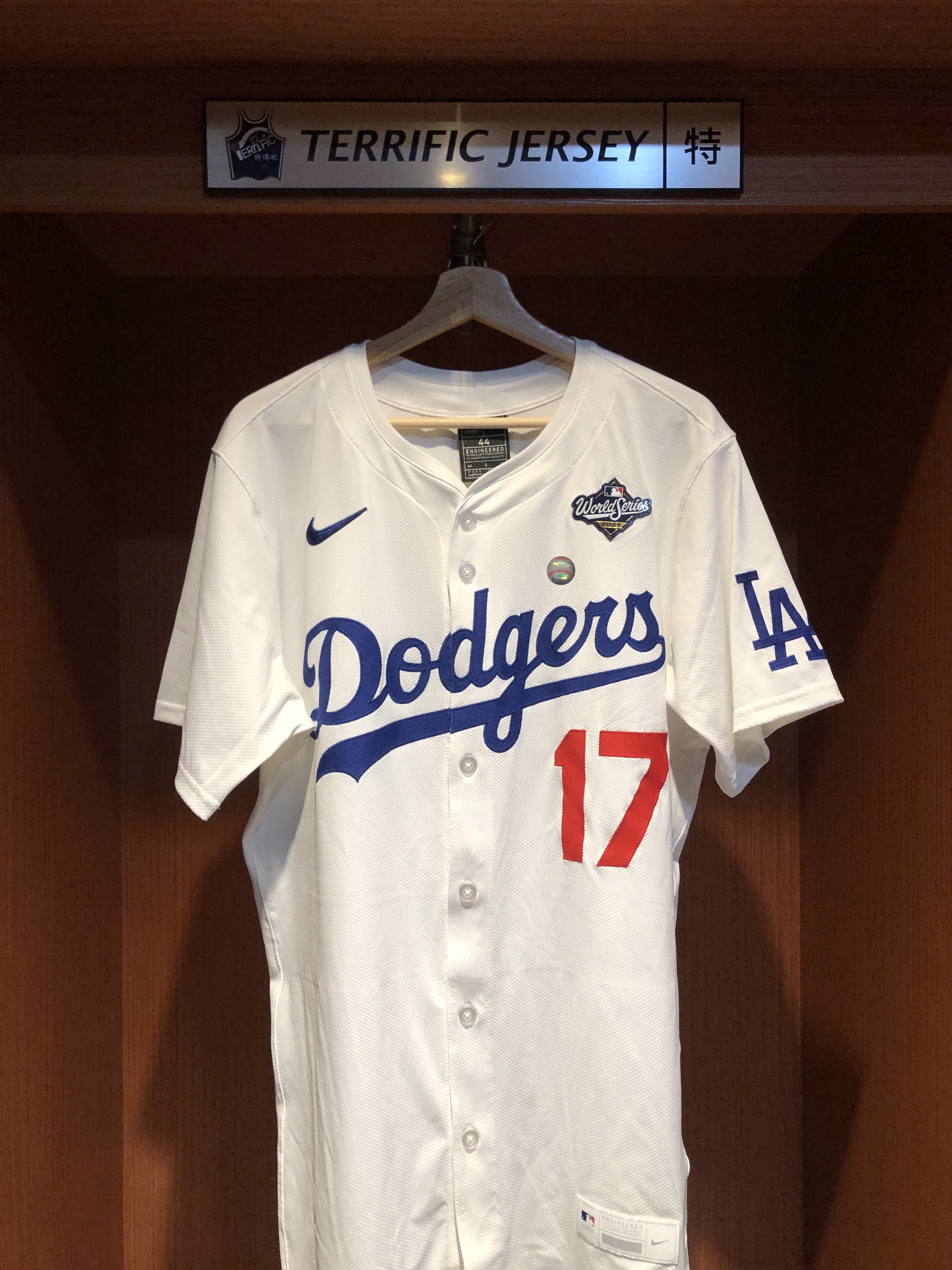 MLB球衣 Shohei Ohtani 洛杉磯道奇白 世界大賽章 大谷翔平 24-25 Nike Elite Player Name Jersey 球員版 電繡 全新