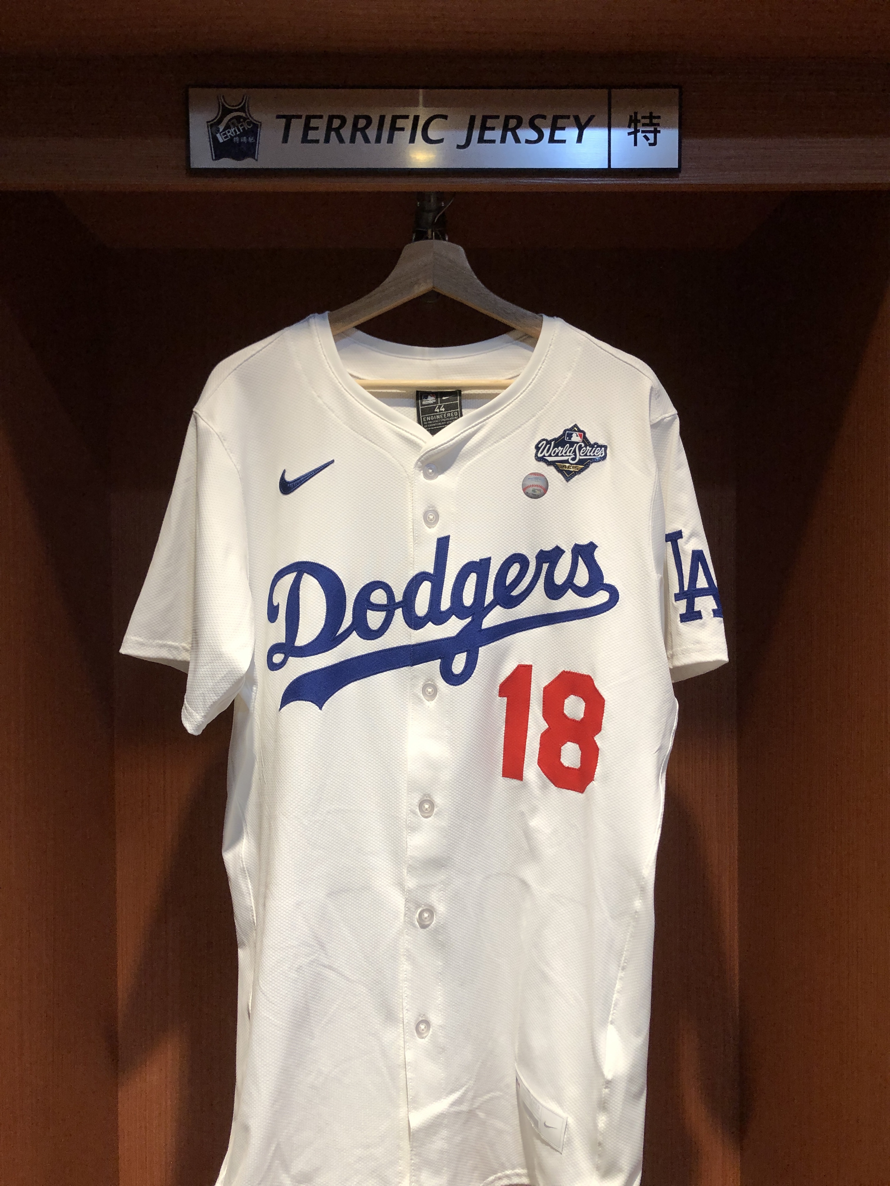 MLB球衣 Yoshinobu Yamamoto 洛杉磯道奇白 世界大賽章 山本由伸 24-25 Nike Elite Player Name Jersey 球員版 電繡 全新