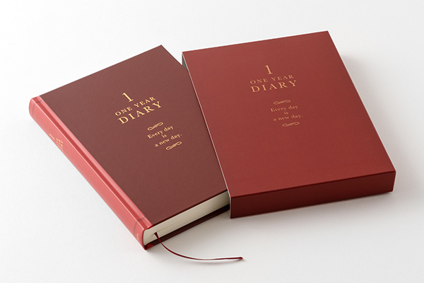 紅色＿1日1頁 洋風日記 萬年曆｜日本MIDORI