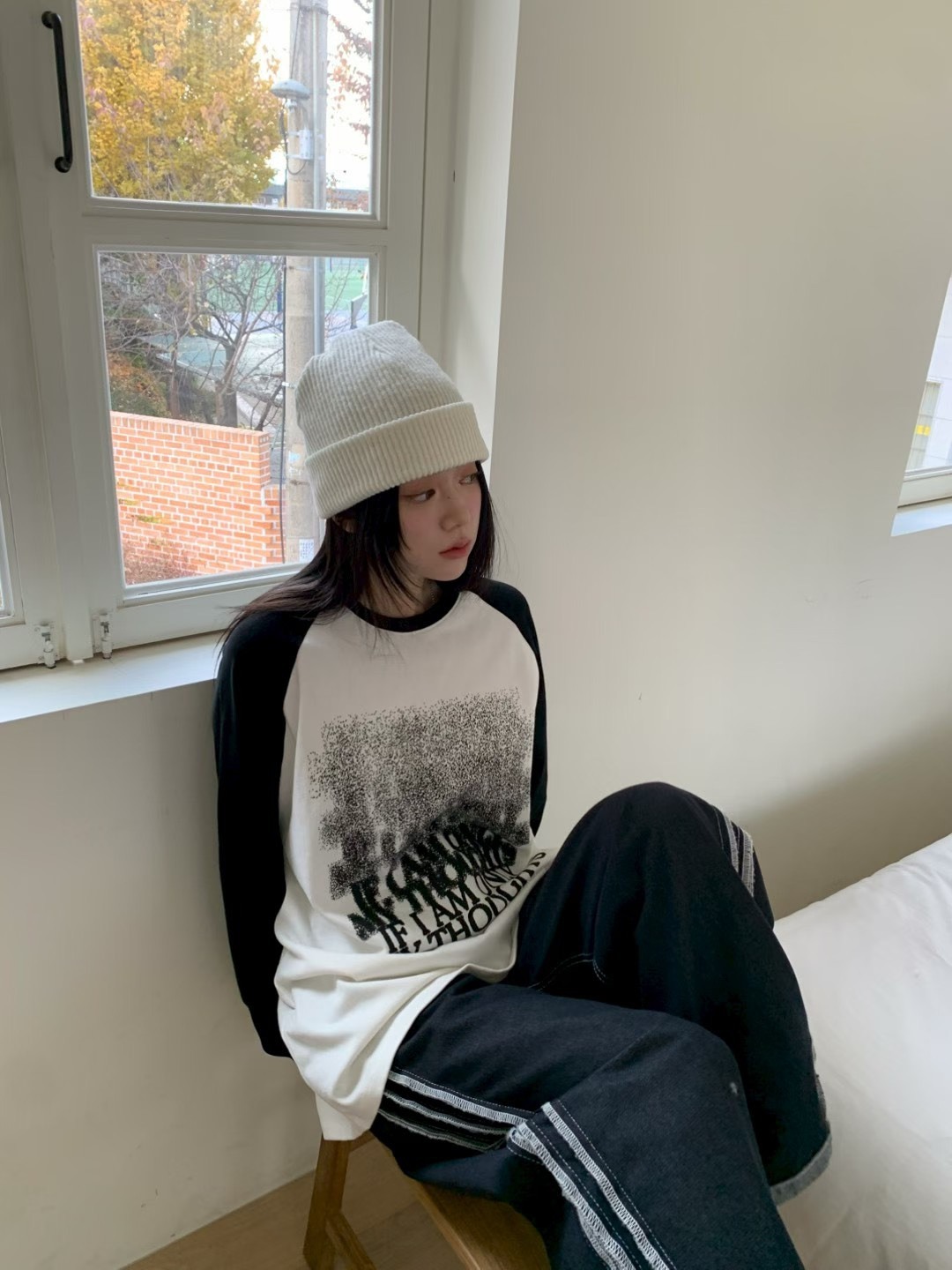 打霧字棒球長版t