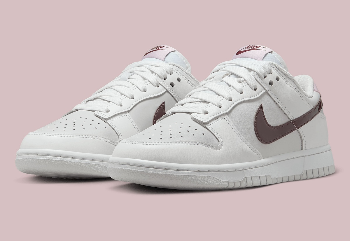 【預訂】NIKE DUNK LOW 淺灰白酒紅粉-WOMEN