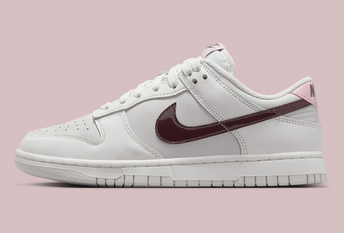 【預訂】NIKE DUNK LOW 淺灰白酒紅粉-WOMEN