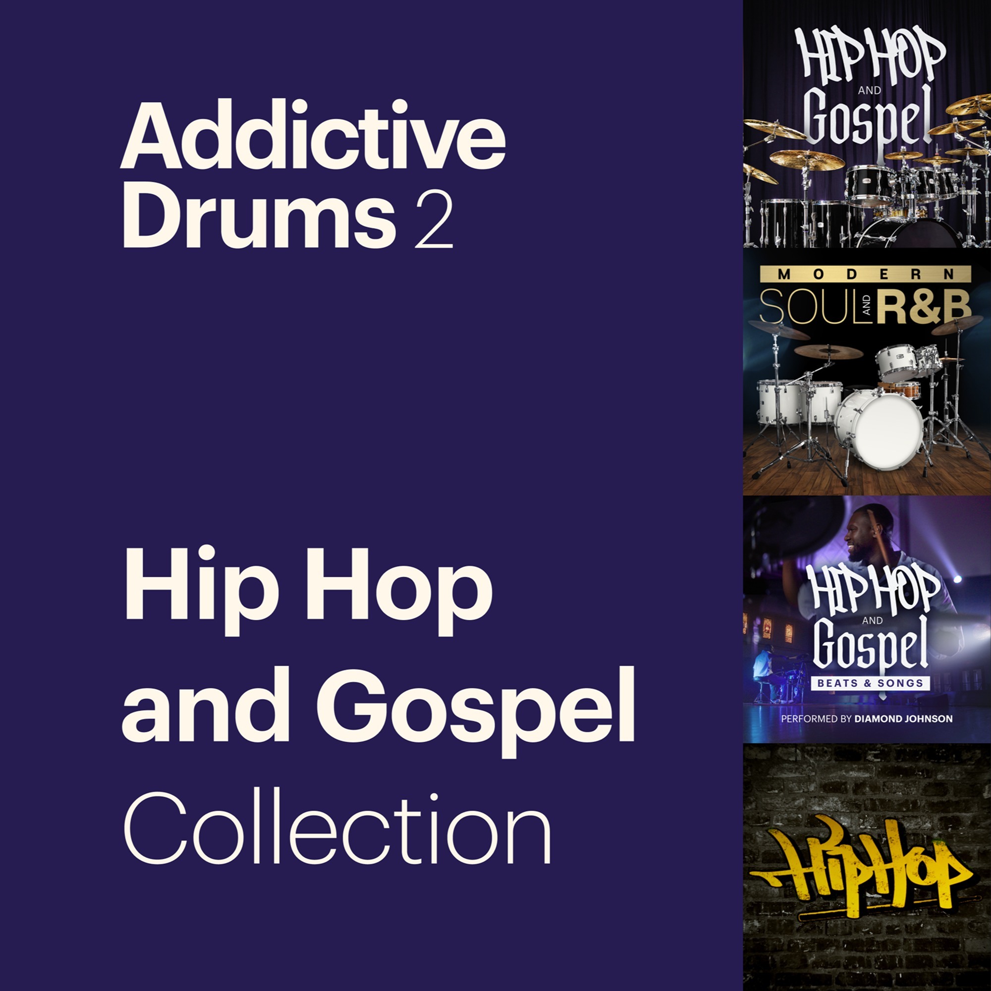 XLN Audio Addictive Drums 2: Hip Hop & Gospel Collection｜靈魂律動鼓組擴充套裝