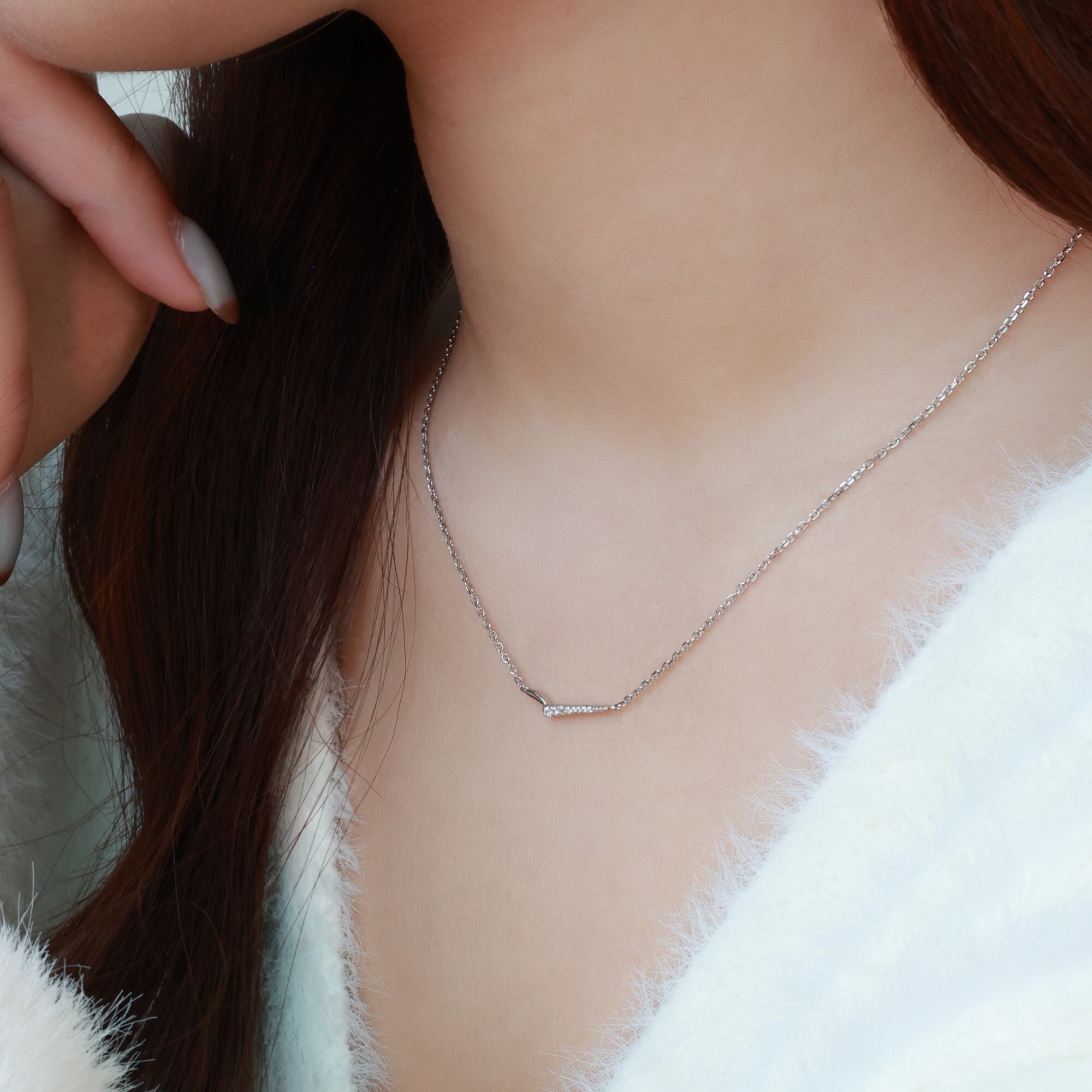 以海鷗的翅膀作為概念的純銀項鍊,具備祝福意義的一款項鍊,適合作為聖誕節交換禮物或是節日送禮的禮物