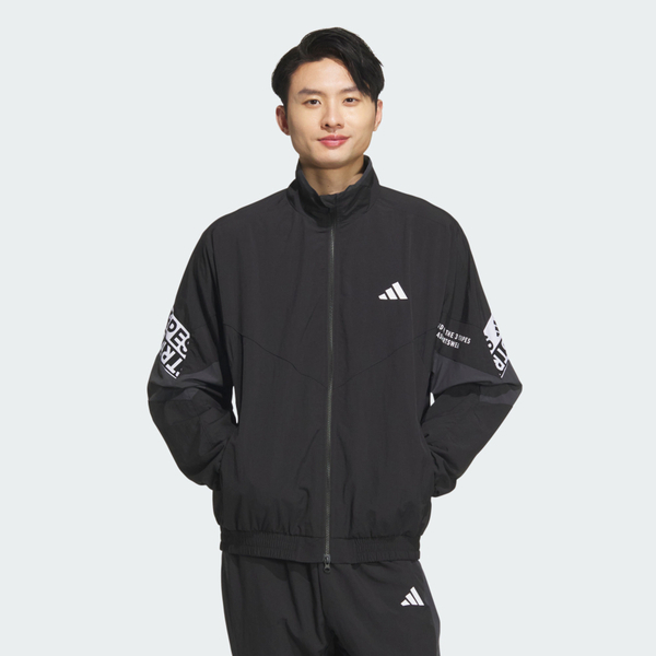 Adidas 愛迪達 Word Woven Jkt KA1265 男 立領外套 運動外套 休閒 黑 白 亞版
