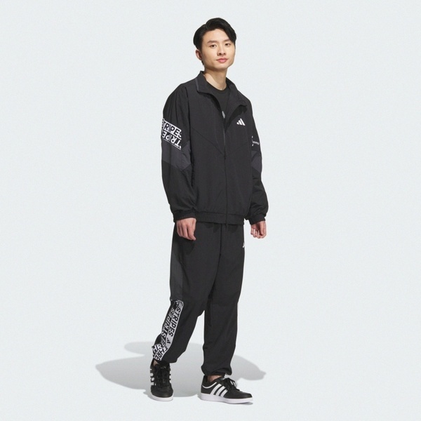 Adidas 愛迪達 Word Woven Jkt KA1265 男 立領外套 運動外套 休閒 黑 白 亞版