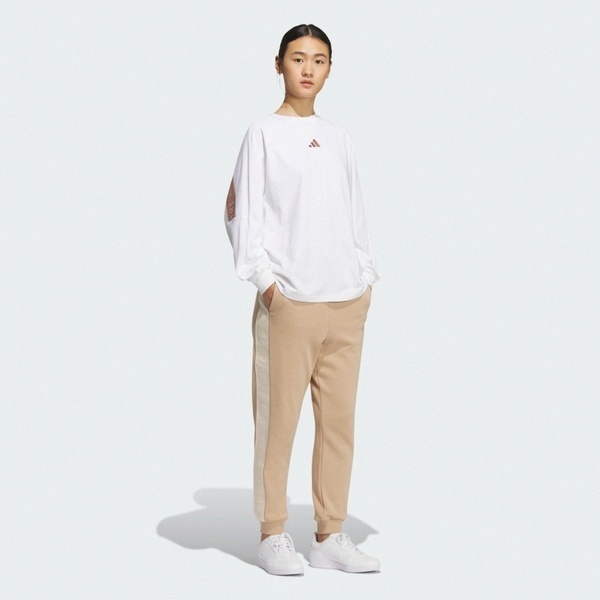 Adidas 愛迪達 Word Ls Tee KA0874 女 長袖上衣 休閒長袖 白 亞版