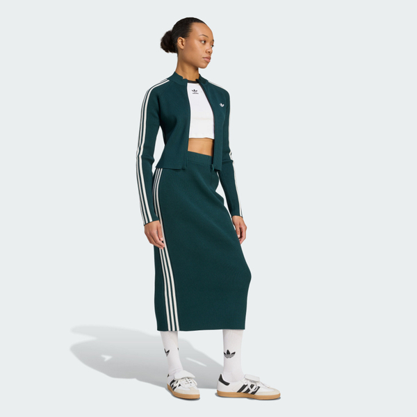 Adidas 愛迪達 Knit 3s Skirt JW2662 女 運動裙 綠 白 亞版