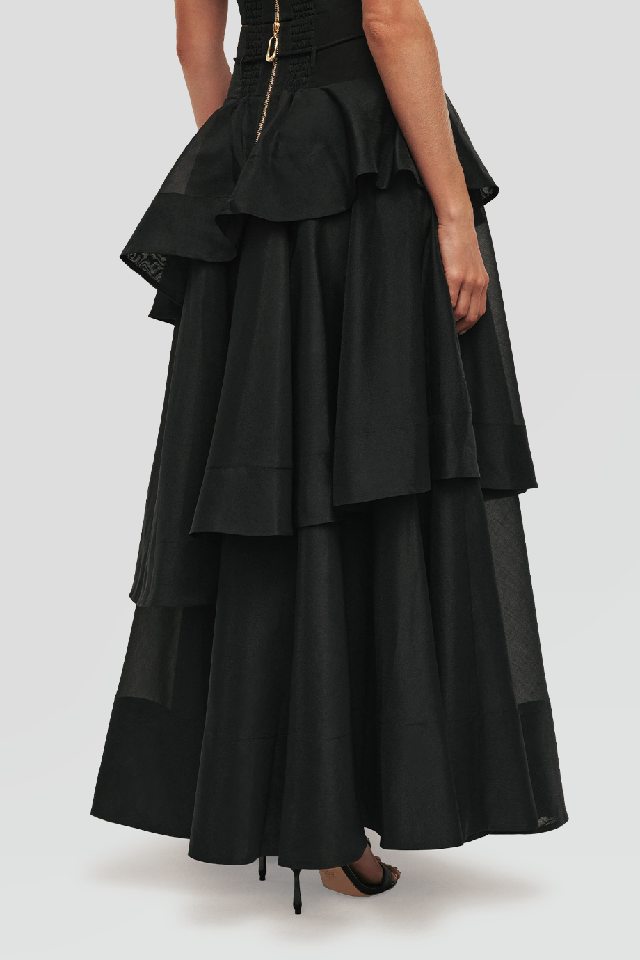 Aje｜SELESTIA 高腰層次長裙