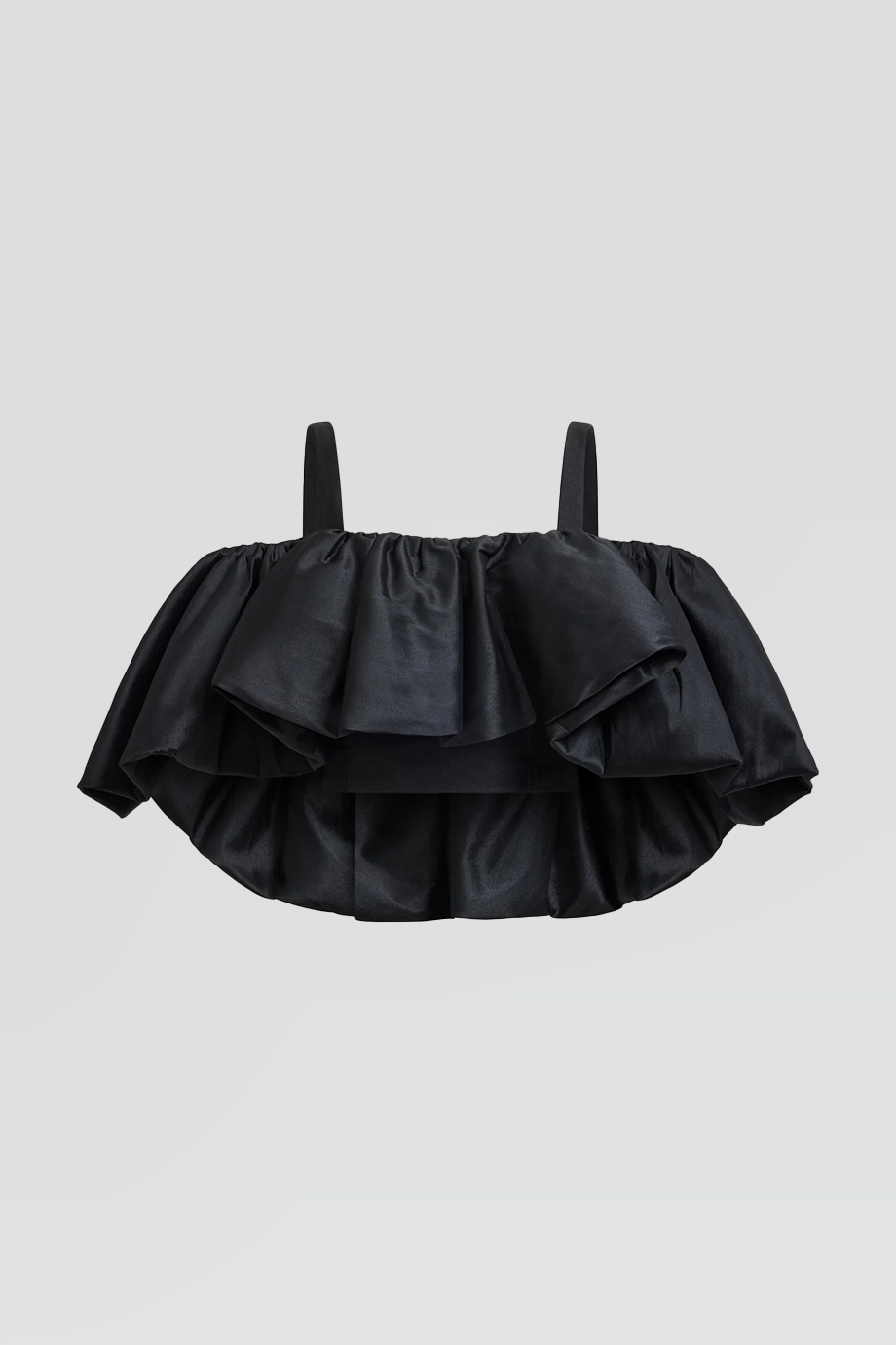 Aje｜ROMY 方形肩帶短版澎澎上衣