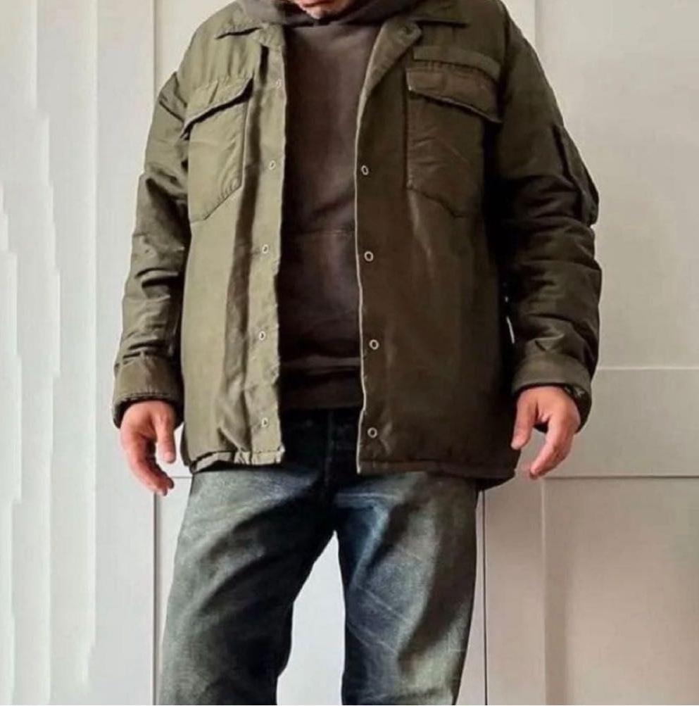 ON SALE: VISVIM HELI CREW DOWN SHIRT JKT - OLIVE SIZE 2 PRE ORDER ITEM (預訂中)