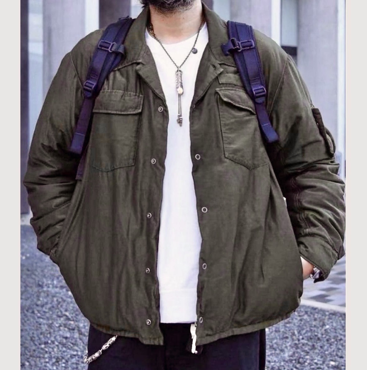 ON SALE 40% OFF: VISVIM HELI CREW DOWN SHIRT JKT - OLIVE SIZE 3 IN STOCK NOW (現貨發售中)