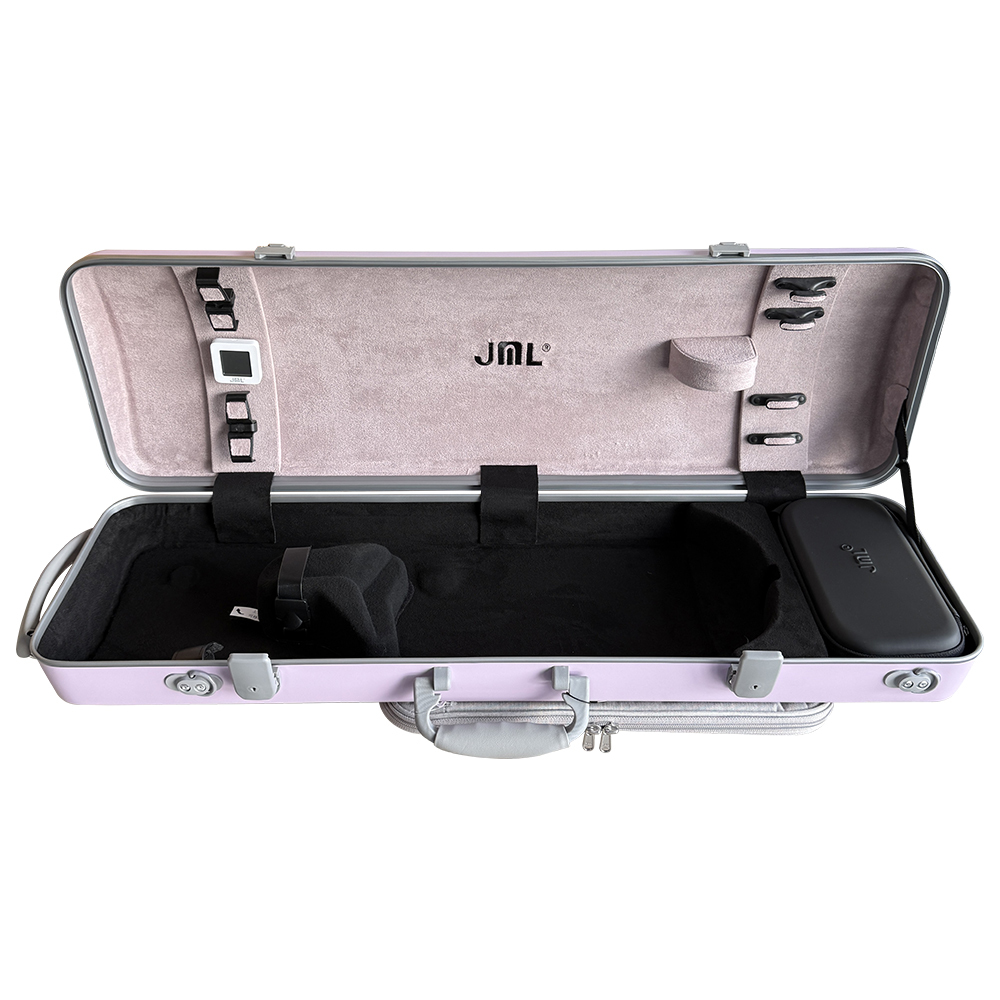 JML 柔肌系列 小提琴四方盒-譜袋 (粉紫)