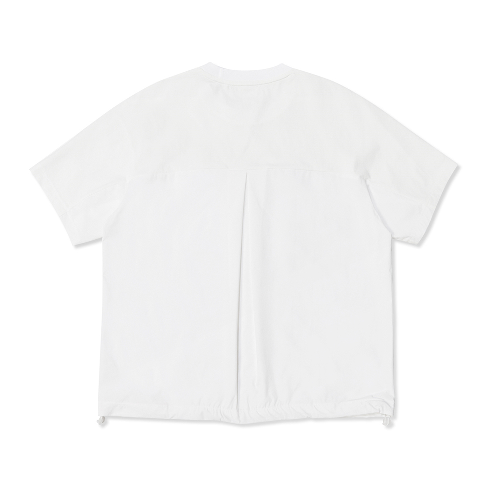 【EIDER】女排汗透氣短袖縮口上衣 / 24EDWM24214-[白]