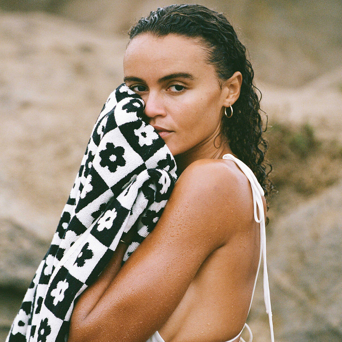 Slowtide Gigi 浴巾 黑