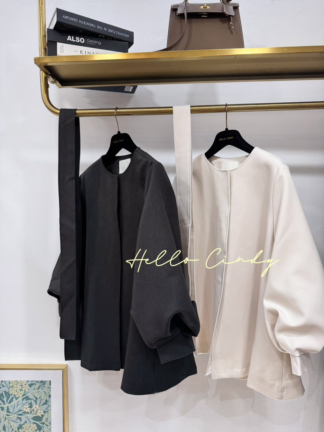 B11131 超甜美綁帶式斗篷外套