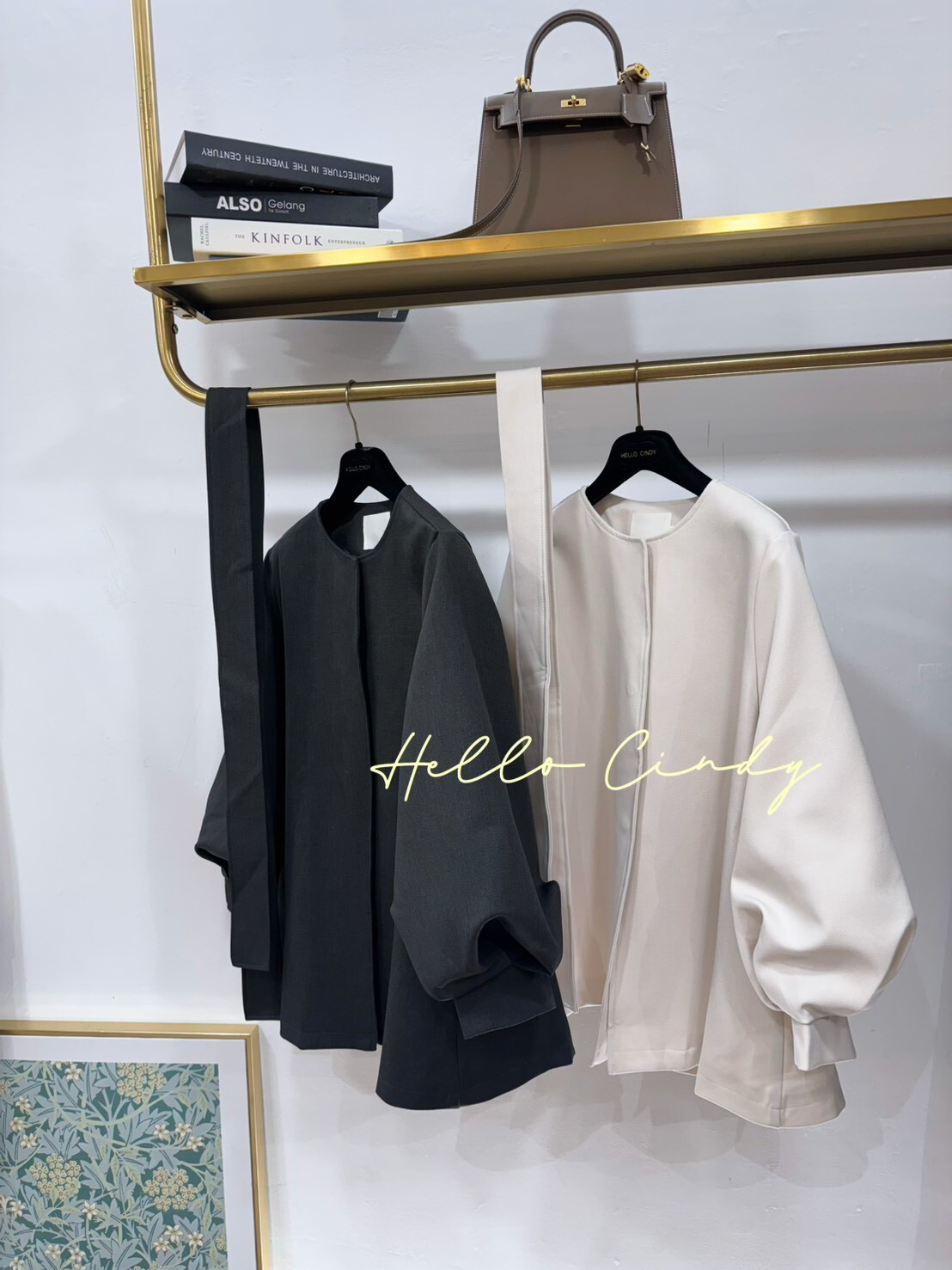 B11131 超甜美綁帶式斗篷外套