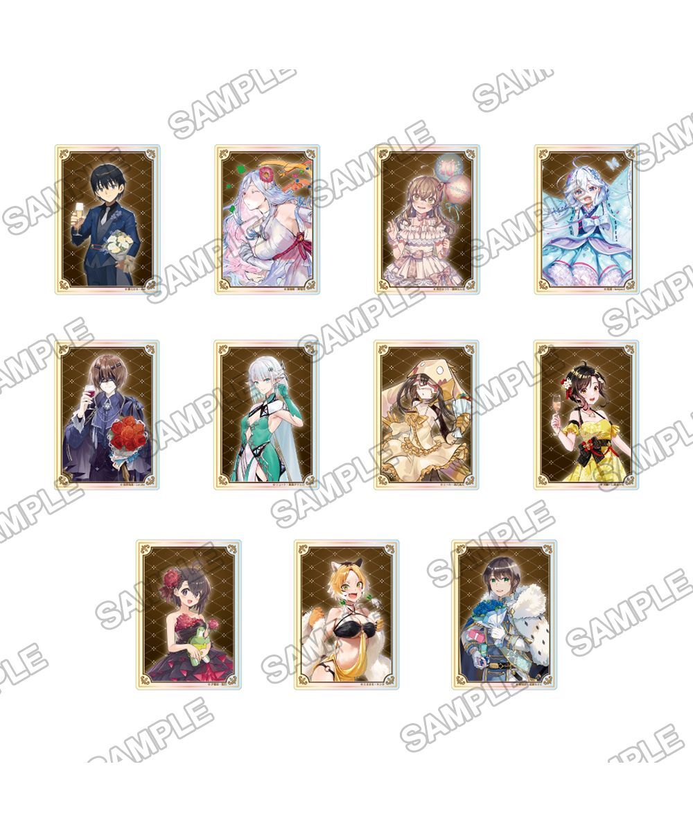 預購-KADOKAWA BOOKS10周年紀念 集換式極光壓克力小卡Vol.1 PACK盲盒販售 隨機出貨【日本進口精品】