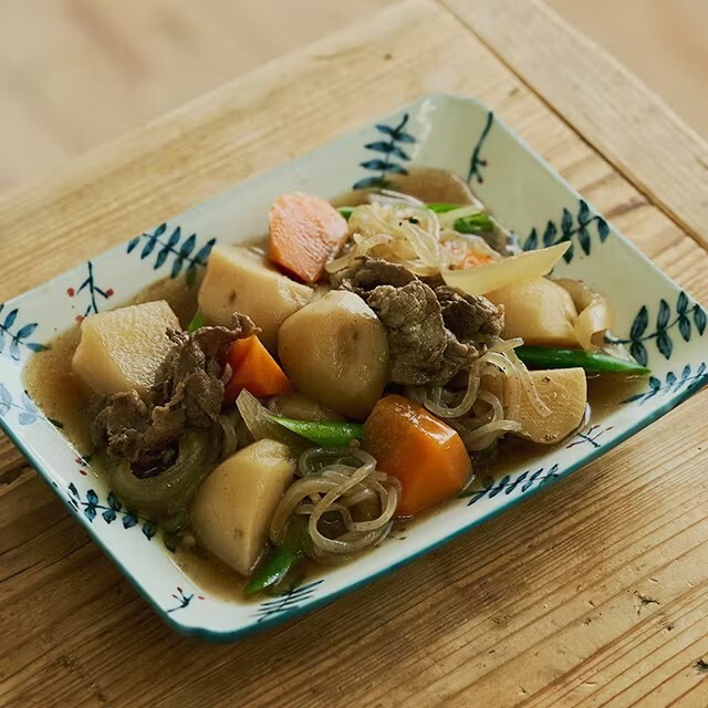 中川政七商店- 瀨戶燒印判角皿/ 虎唐草